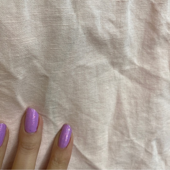 Men’s Zara short sleeve button up linen blend medium lightweight shirt pink - Picture 7 of 7